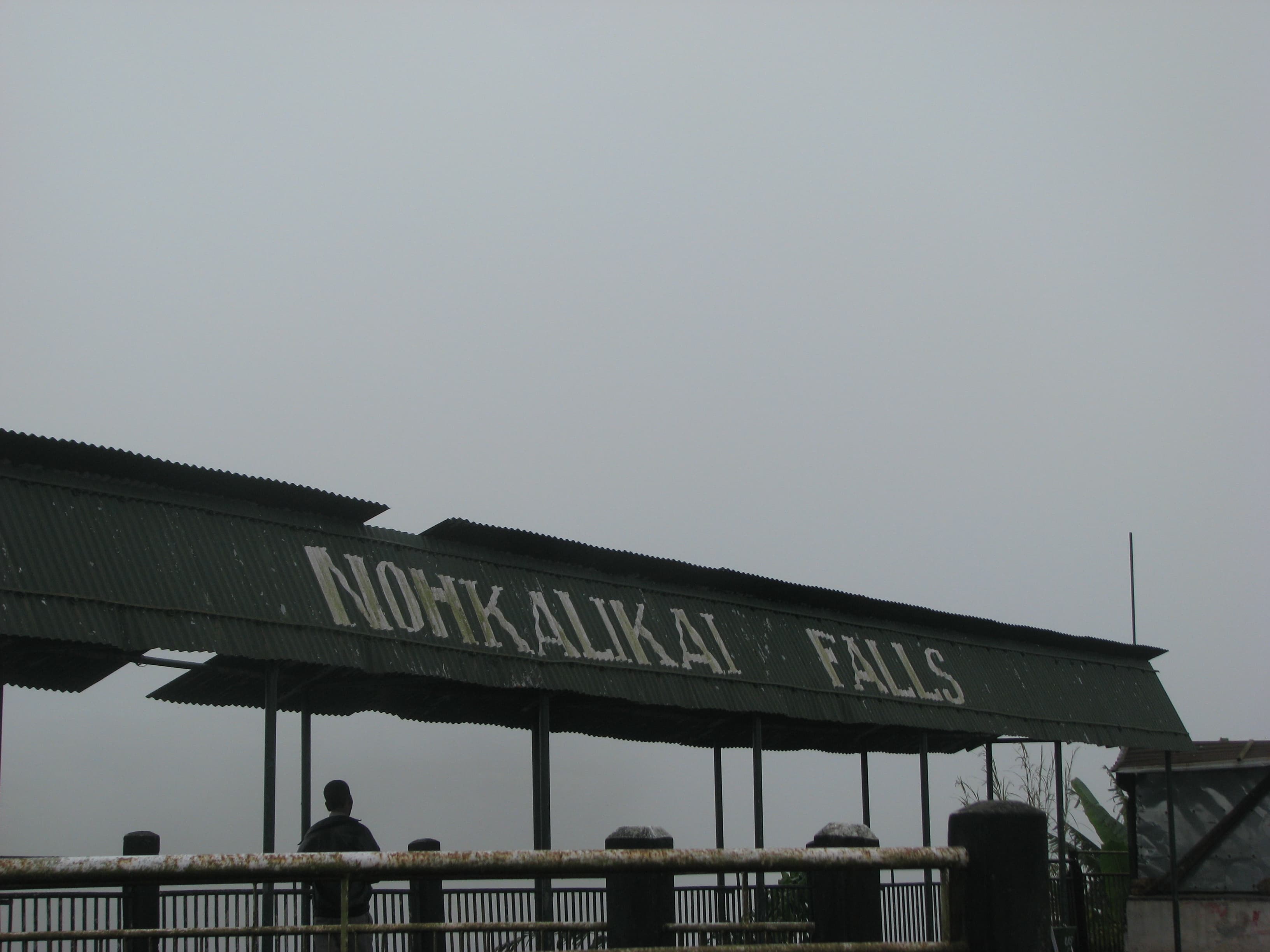 Nohkalikai Falls plunging into a green valley near Sohra, Meghalaya