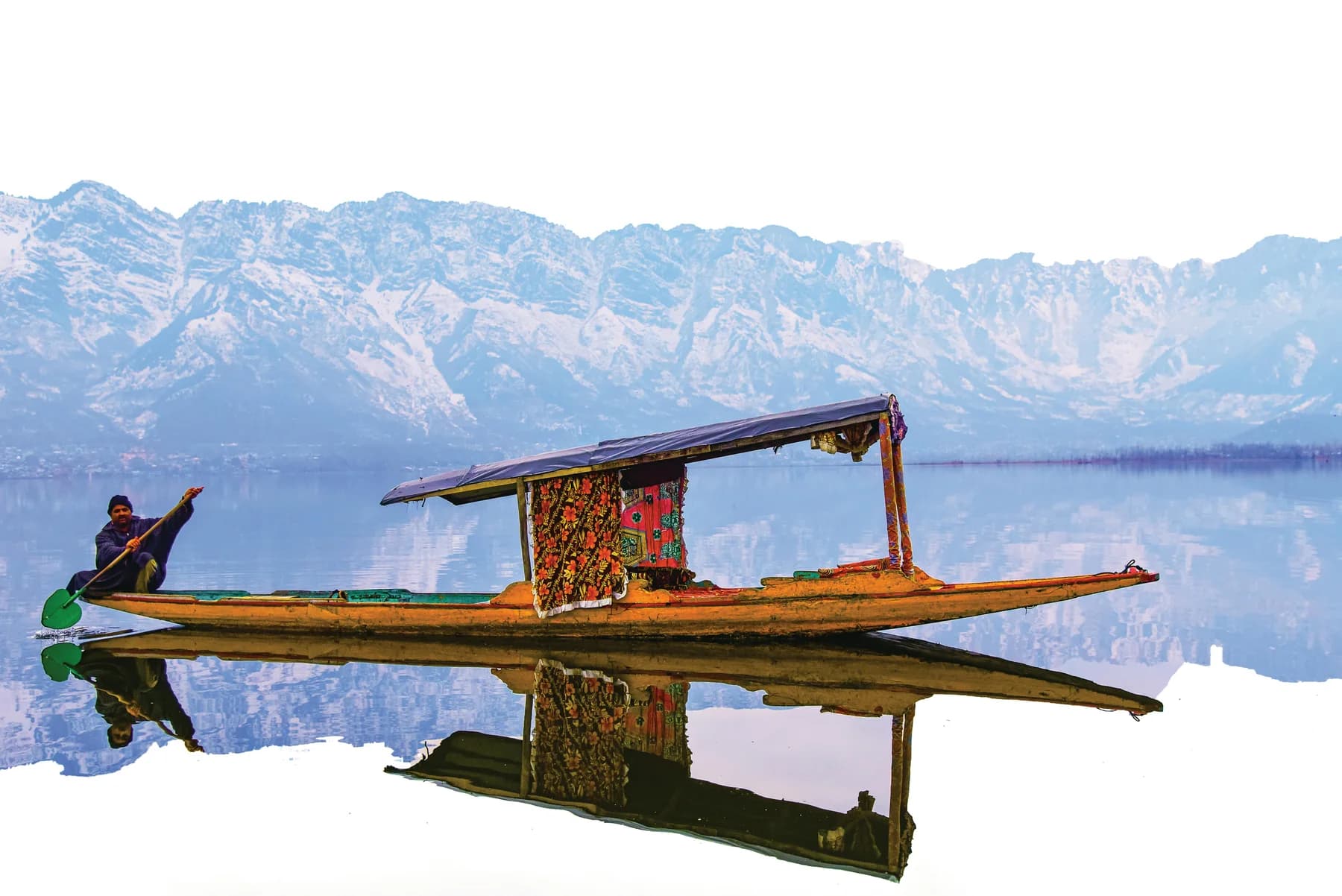 Kashmiri Shikara on Dal Lake