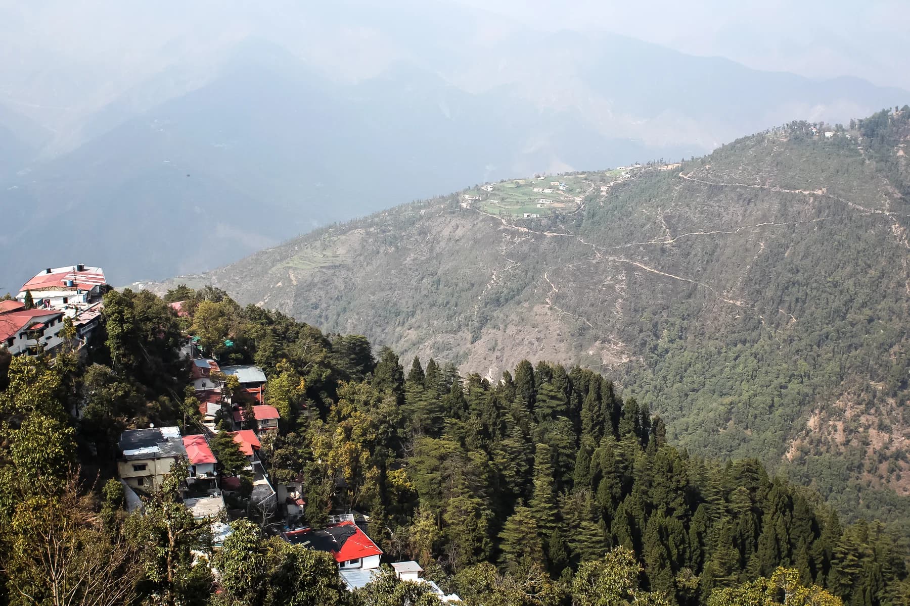 Beautiful valley view from Mussoorie India