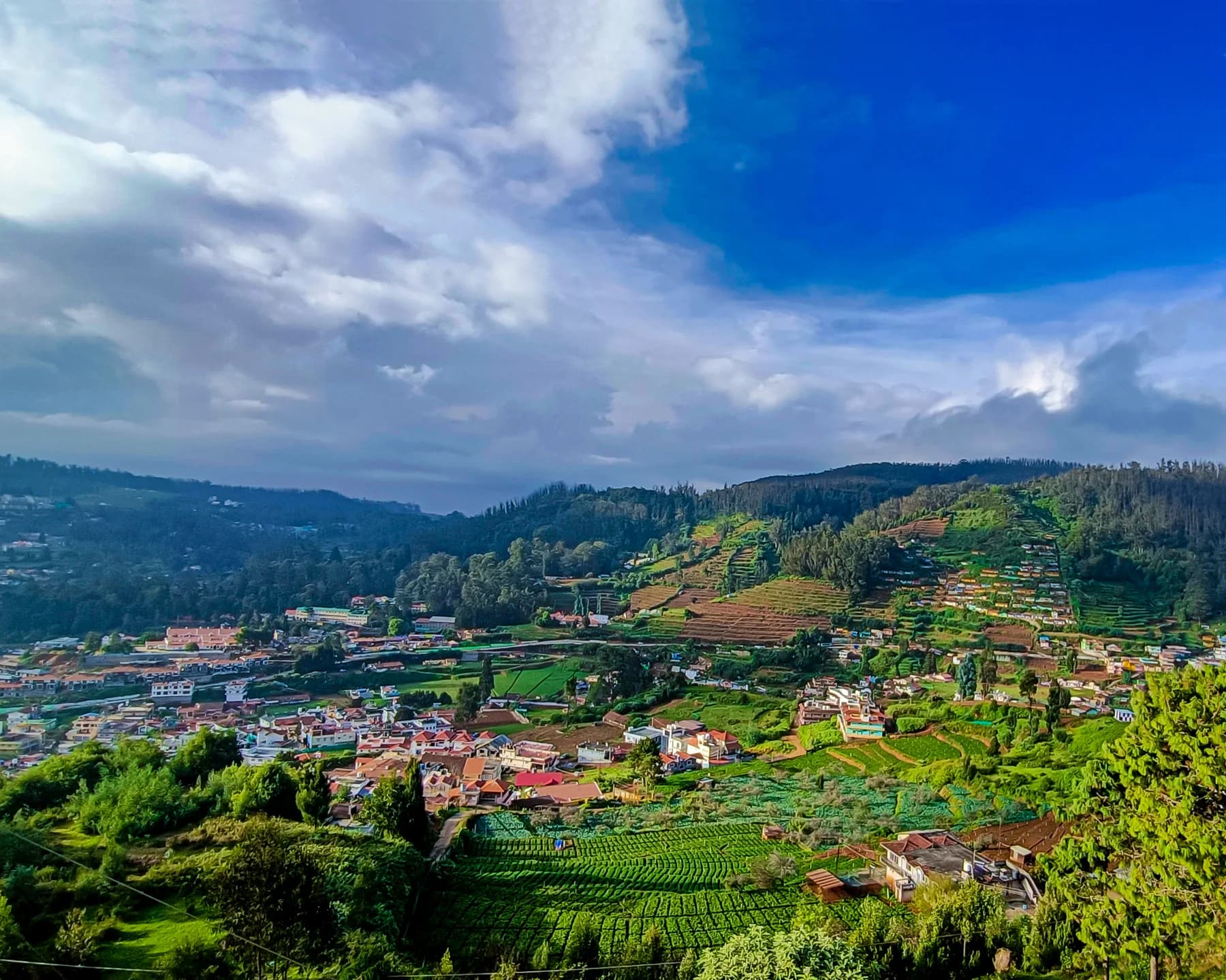 View of Ooty Village from Top